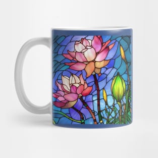 Stained Glass Lotus Flower Mug